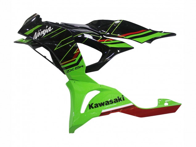 2023-2026 Kawasaki ZX6R Motorcycle Fairings - Green Black Canada