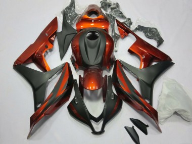 Purchase 2007-2008 Honda CBR600RR Motorcycle Fairing Kits - Orange Matte Black Canada