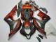 2007-2008 Honda CBR600RR Motorcycle Fairing Kits - Orange Matte Black Canada