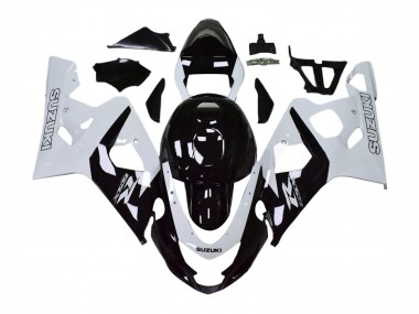 Purchase 2004-2005 Suzuki GSXR 600 / GSXR 750 Motorcycle Fairings - White Black Canada