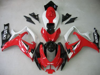 Purchase 2006-2007 Suzuki GSXR 600 / GSXR 750 Motorcycle Fairing - White Red Glossy Black Canada
