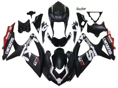 Purchase 2008-2010 Suzuki GSXR 600 / GSXR 750 Motorcycle Fairings - Matte Black Red White Canada