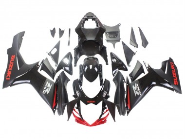 Purchase 2011-2024 Suzuki GSXR 600 / GSXR 750 Motorcycle Fairings - Black Grey Red Line Canada