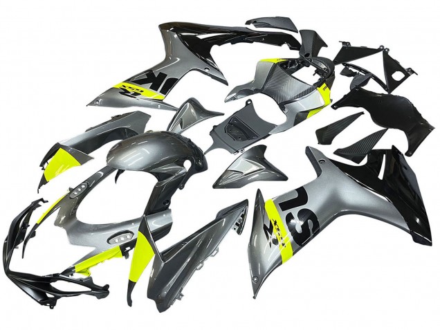 2011-2024 Suzuki GSXR 600 / GSXR 750 Motorcycle Fairings - Silver Yellow Black Canada