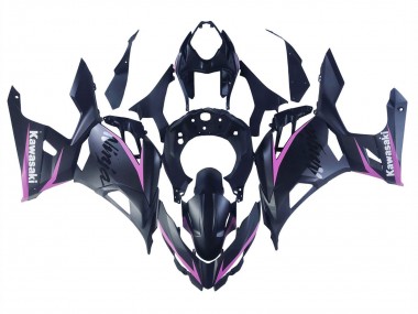 Purchase 2018-2024 Kawasaki Ninja 400 Motorcycle Fairings - Matte Black Pink Canada