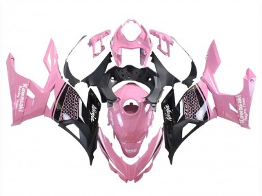 Purchase 2018-2024 Kawasaki Ninja 400 Motorcycle Fairings - Pink Matte Black Honeycomb Canada