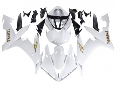 Purchase 2004-2006 Yamaha YZF 1000 R1 Motorcycle Fairings - White Gold Decals Canada