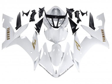 Purchase 2004-2006 Yamaha YZF 1000 R1 Motorcycle Fairings - White Gold Decals Canada