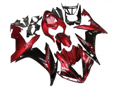 Purchase 2004-2006 Yamaha YZF 1000 R1 Motorcycle Fairings - Red Glossy Black Canada