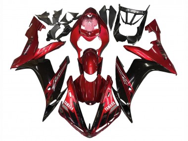 Purchase 2004-2006 Yamaha YZF 1000 R1 Motorcycle Fairings - Red Glossy Black Canada