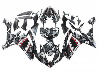 Purchase 2007-2008 Yamaha YZF 1000 R1 Motorcycle Fairings - Grey White Camouflage Shark Canada