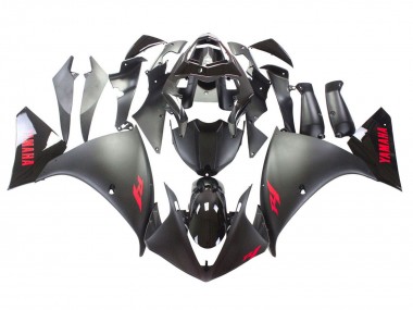 Purchase 2009-2011 Yamaha YZF 1000 R1 Motorcycle Fairing - Matte Black Red Decal Canada