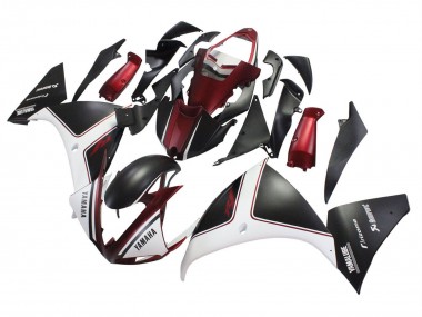 Purchase 2009-2011 Yamaha YZF 1000 R1 Motorcycle Fairings - Red White Matte Black Canada