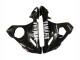 2003-2004 Yamaha YZF R6 Motorcycle Fairings - Glossy Black White Decals Canada