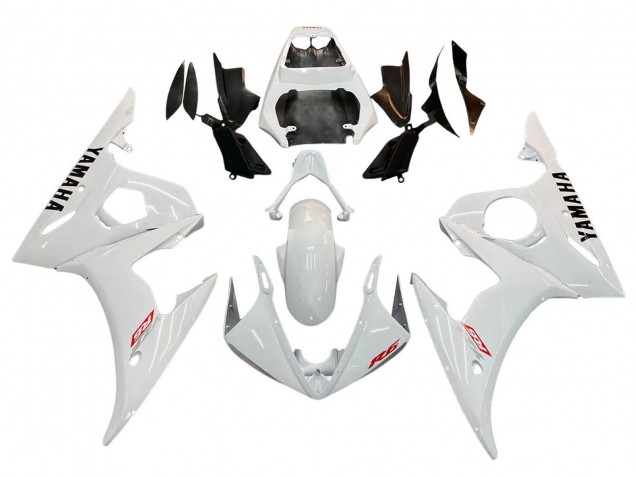 2003-2004 Yamaha YZF R6 Motorcycle Fairing - White Canada