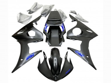 Purchase 2003-2004 Yamaha YZF R6 Motorcycle Fairings - Matte Black Blue Canada