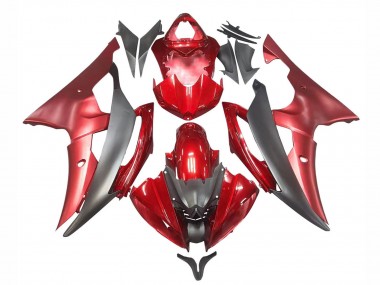 Purchase 2008-2016 Yamaha YZF 600 R6 Motorcycle Fairings - Red Grey Canada