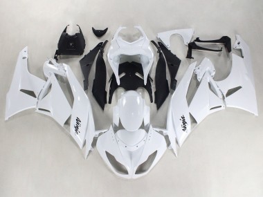 Purchase 2009-2012 Kawasaki ZX6R Motorcycle Fairings - White Black Ninja Canada