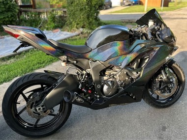 Purchase 2019-2022 Kawasaki ZX6R Motorcycle Fairings - Black Rainbow Canada