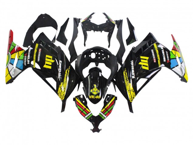 2013-2024 Kawasaki EX300 Motorcycle Fairings - Glossy Black Yellow Red Green Blue White Canada