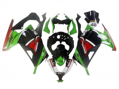 Purchase 2013-2024 Kawasaki EX300 Motorcycle Fairings - Green White Red Black Elf Canada