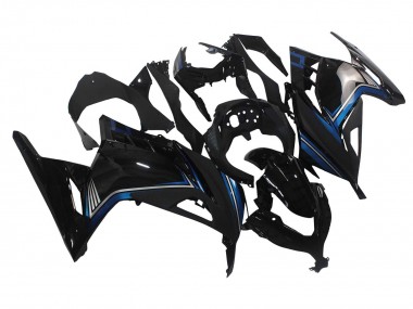 Purchase 2013-2024 Kawasaki EX300 Motorcycle Fairings - Glossy Black Blue Canada