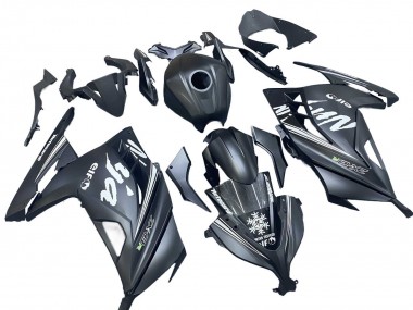 Purchase 2013-2024 Kawasaki EX300 Motorcycle Fairings - Matte Black White Elf Snow Canada