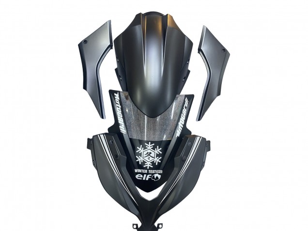2013-2017 Kawasaki EX300 Motorcycle Fairings - Matte Black White Elf Snow Canada