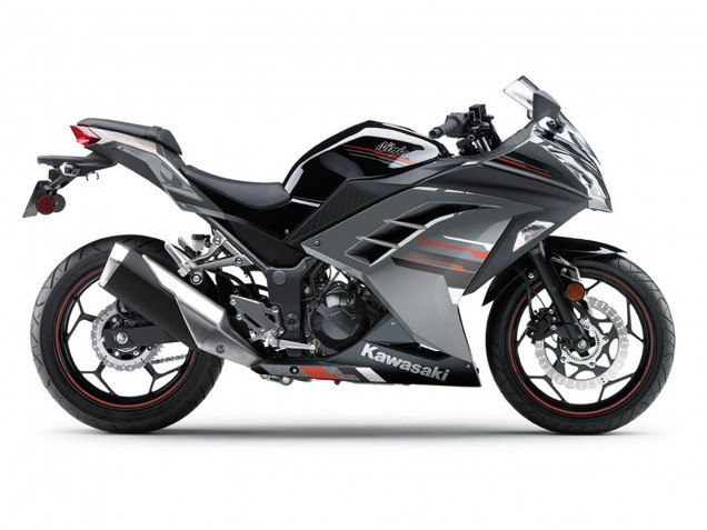 2013-2017 Kawasaki EX300 Motorcycle Fairings - Black Silver Red Canada