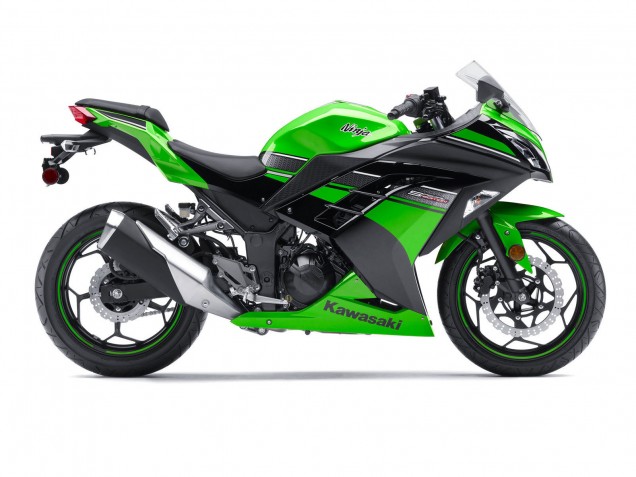 2013-2017 Kawasaki EX300 Motorcycle Fairing - Green Black Canada