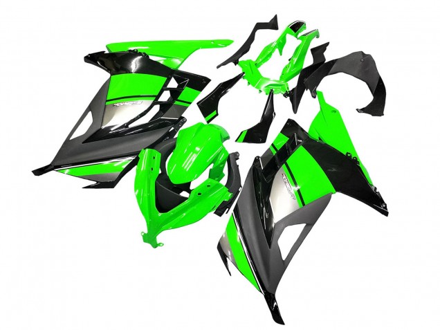 2013-2017 Kawasaki EX300 Motorcycle Fairings - Green Silver Black Canada