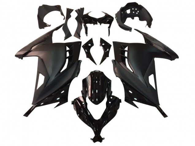 2013-2017 Kawasaki EX300 Motorcycle Fairing - Glossy Black Matte Black Canada