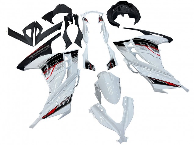 2013-2017 Kawasaki EX300 Motorcycle Fairings - White Red Black Canada