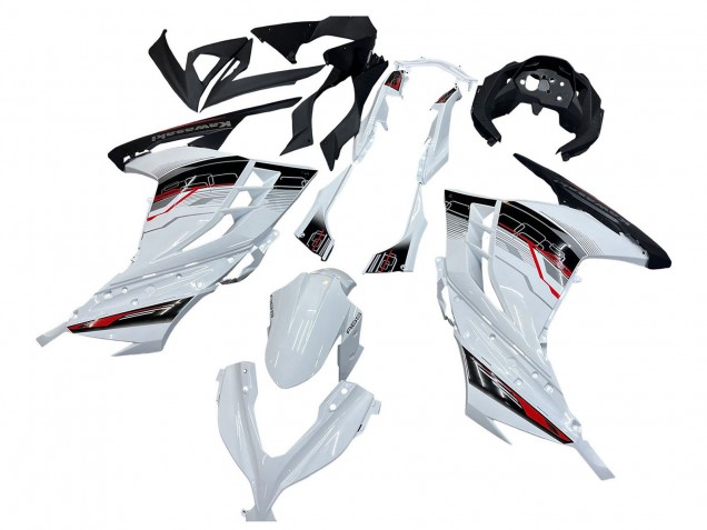 2013-2017 Kawasaki EX300 Motorcycle Fairings - White Red Black Canada