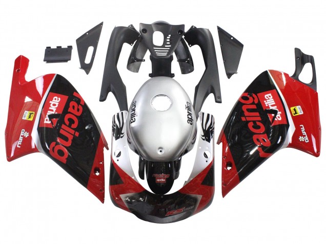 2000-2005 Aprilia RS125 Motorcycle Fairings - Red Black Silver Racing Canada