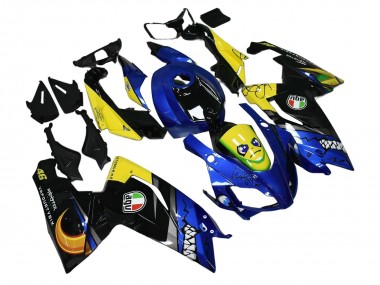 Purchase 2006-2011 Aprilia RS125 Motorcycle Fairings - Blue Yellow Black Shark Canada