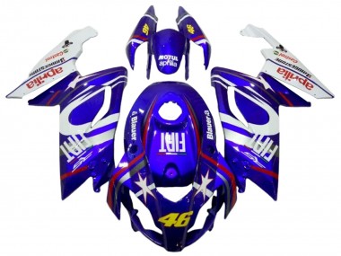 Purchase 2006-2011 Aprilia RS125 Motorcycle Fairings - White Blue Fiat 46 Canada