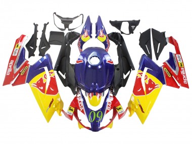 Purchase 2006-2011 Aprilia RS125 Motorcycle Fairings - Yellow Dark Blue Red Bull Canada