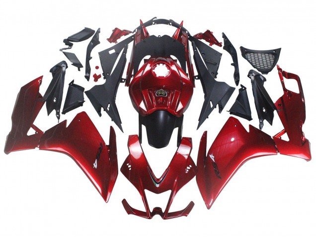 2012-2019 Aprilia RS4 50 125 Motorcycle Fairing - Red Matte Black Canada