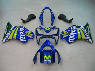 Purchase 2004-2007 Honda CBR600 F4i Motorcycle Fairings - Blue Yellow Green MoviStar Canada