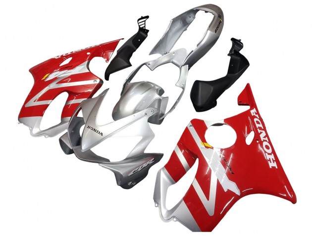 2004-2007 Honda CBR600 F4i Motorcycle Fairings - Silver Red Canada