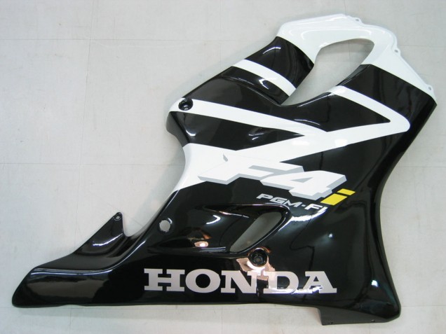 2004-2007 Honda CBR600 F4i Motorcycle Fairing - White Glossy Black Canada