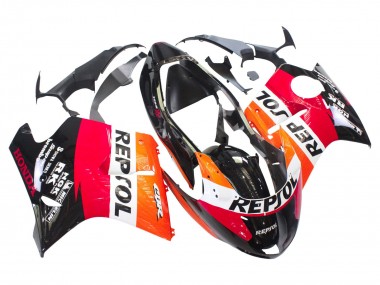 Purchase 1996-2007 Honda CBR1100XX Blackbird Abs Motorcycle Fairings - Orange White Red Glossy Black Repsol Canada