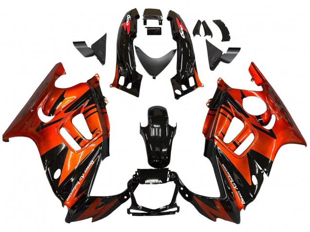 1995-1996 Honda CBR600 F3 Motorcycle Fairings - Orange Glossy Black Canada
