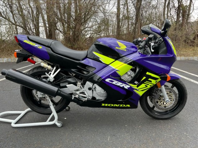 1995-1996 Honda CBR600 F3 Motorcycle Fairings - Blue Neon Yellow Canada