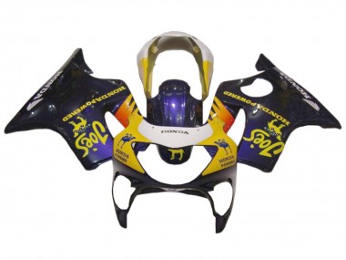 Purchase 1999-2000 Honda CBR600 F4 Motorcycle Fairings - White Yellow Glossy Black Joes Canada