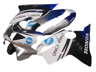 Purchase 1999-2000 Honda CBR600 F4 Motorcycle Fairing - White Blue Glossy Black Konica Minolta Canada