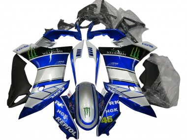 Purchase 2011-2013 Honda CBR600F Motorcycle Fairings - Silver Blue Glossy Black Green Repsol Monster Canada
