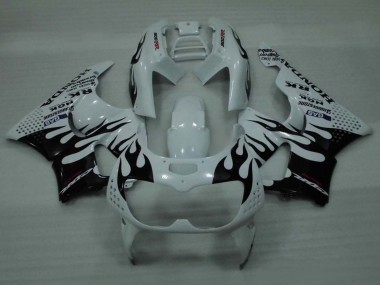 Purchase 1994-1995 Honda CBR900RR 893 Motorcycle Fairings - White Glossy Black Flame Canada