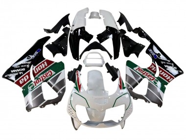 Purchase 1996-1997 Honda CBR900RR 893 Motorcycle Fairings - White Green Grey Glossy Black Castrol Canada